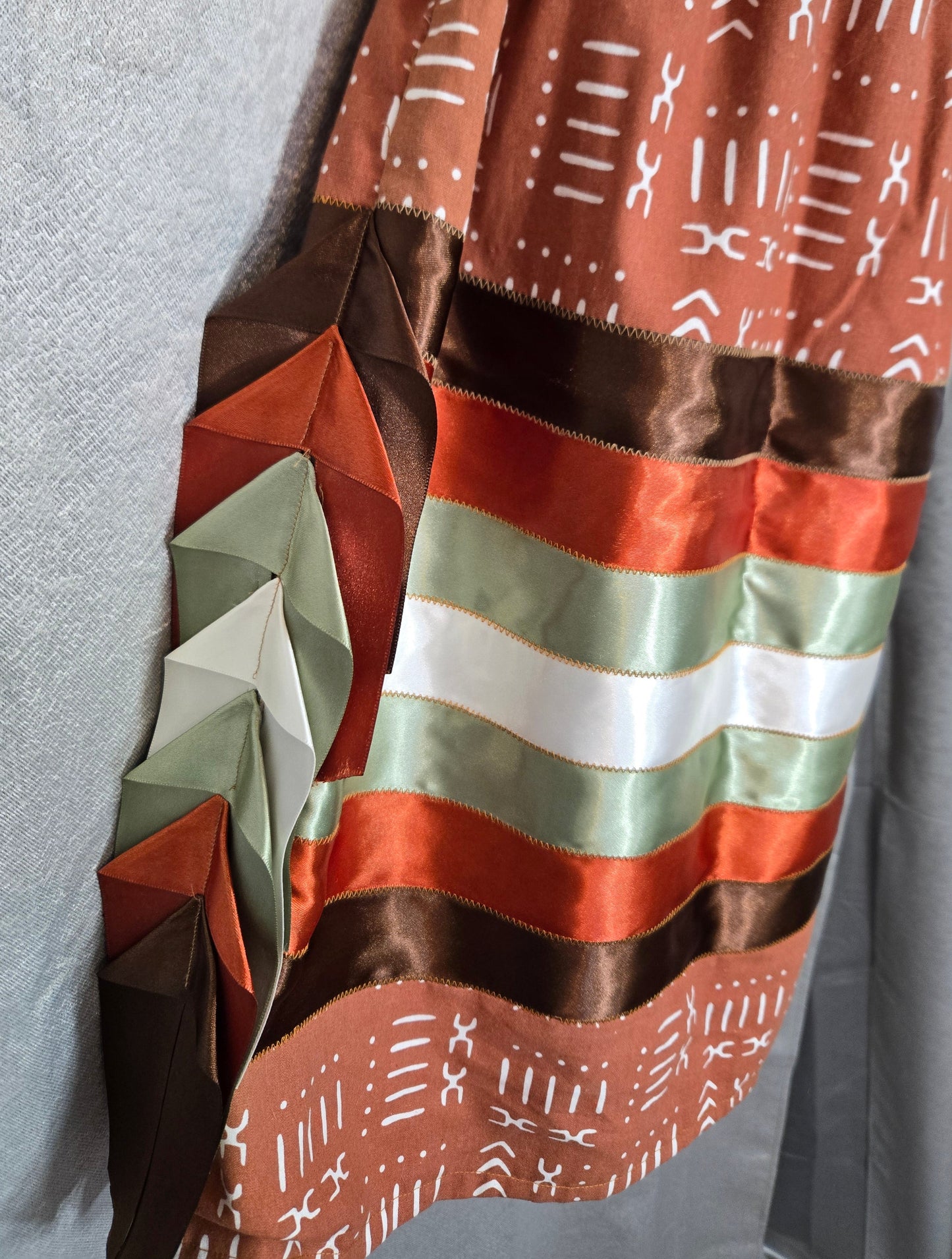 Kids Ribbon Skirt | Burnt Orange | Arrows